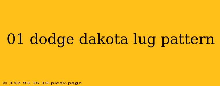 01 dodge dakota lug pattern