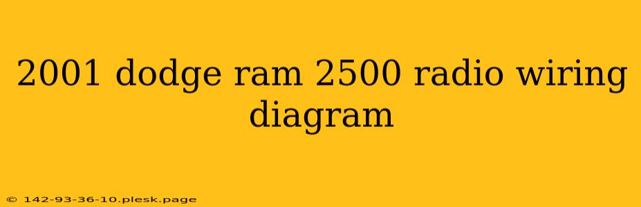 2001 dodge ram 2500 radio wiring diagram