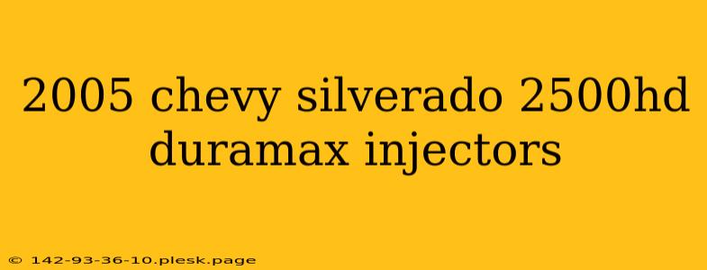 2005 chevy silverado 2500hd duramax injectors