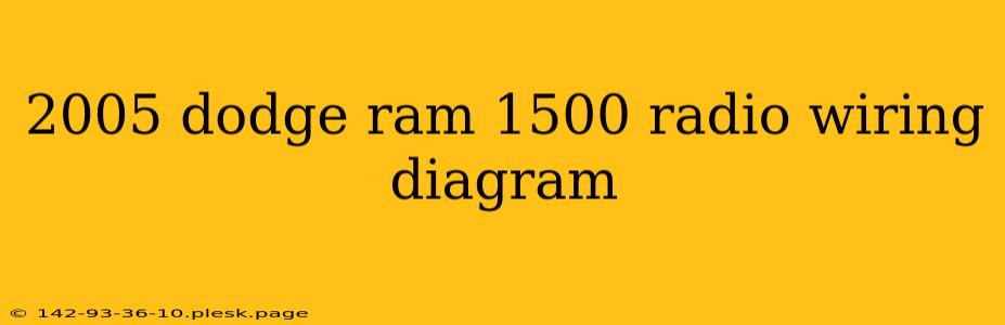 2005 dodge ram 1500 radio wiring diagram