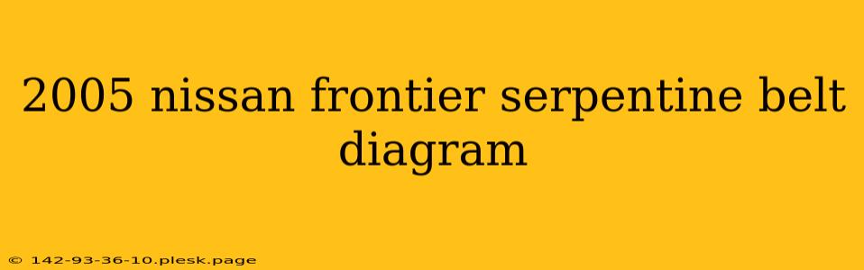 2005 nissan frontier serpentine belt diagram