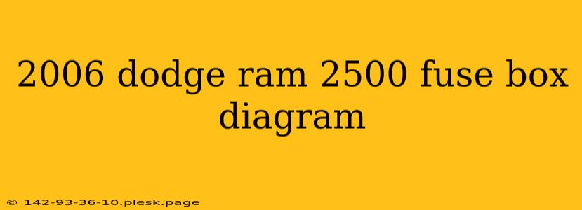 2006 dodge ram 2500 fuse box diagram