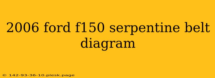 2006 ford f150 serpentine belt diagram