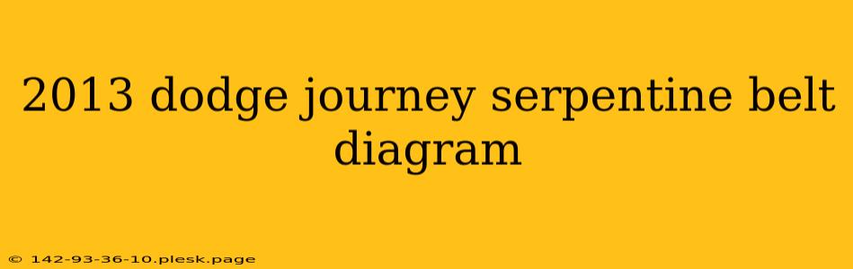 2013 dodge journey serpentine belt diagram