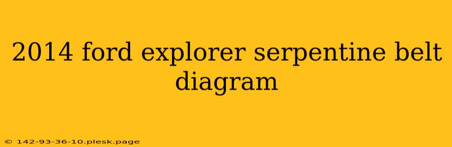 2014 ford explorer serpentine belt diagram