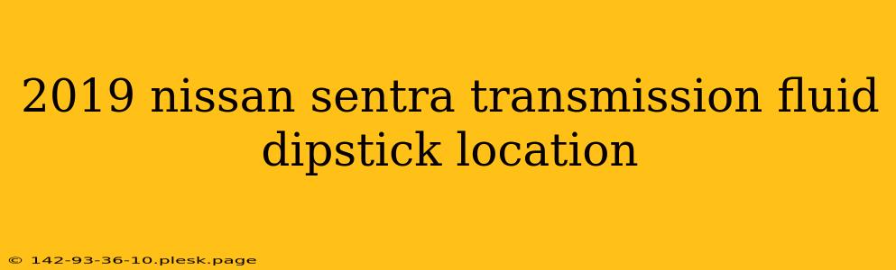 2019 nissan sentra transmission fluid dipstick location