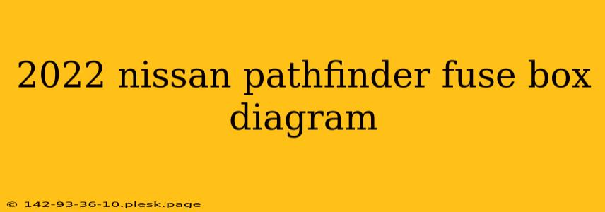 2022 nissan pathfinder fuse box diagram