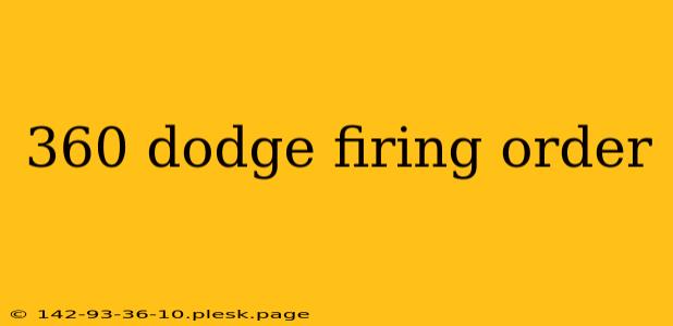 360 dodge firing order