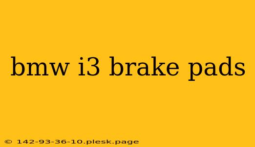 bmw i3 brake pads