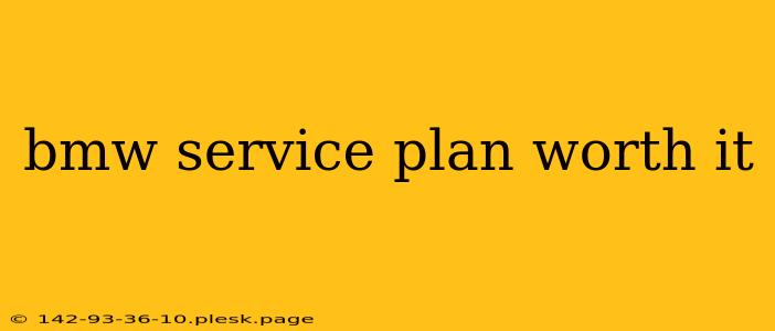 bmw service plan worth it