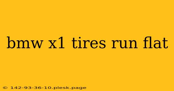 bmw x1 tires run flat