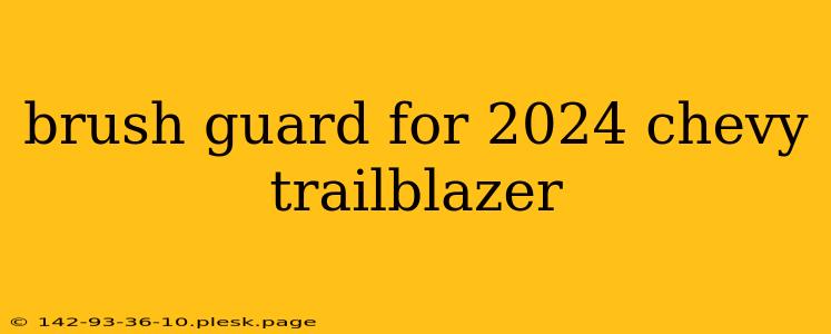 brush guard for 2024 chevy trailblazer