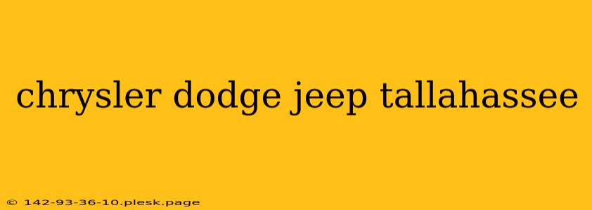 chrysler dodge jeep tallahassee