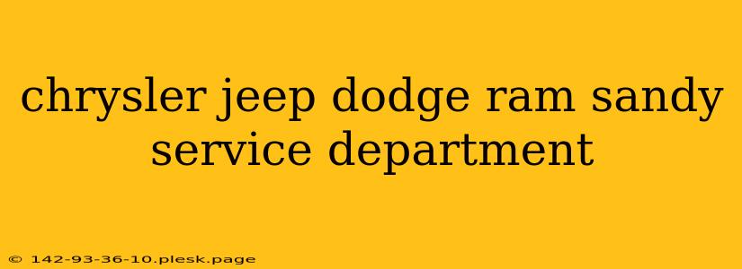 chrysler jeep dodge ram sandy service department