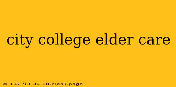 city college elder care