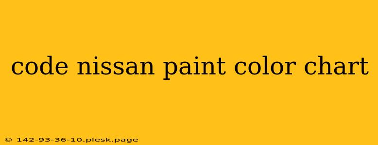 code nissan paint color chart