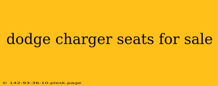 dodge charger seats for sale