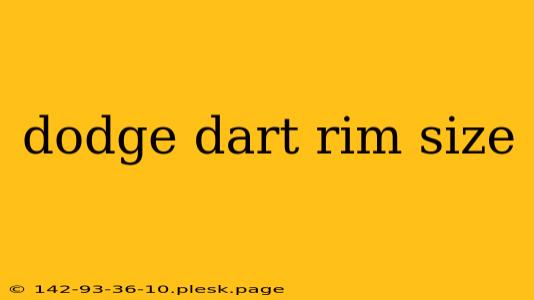 dodge dart rim size