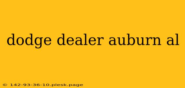 dodge dealer auburn al