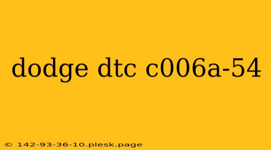 dodge dtc c006a-54