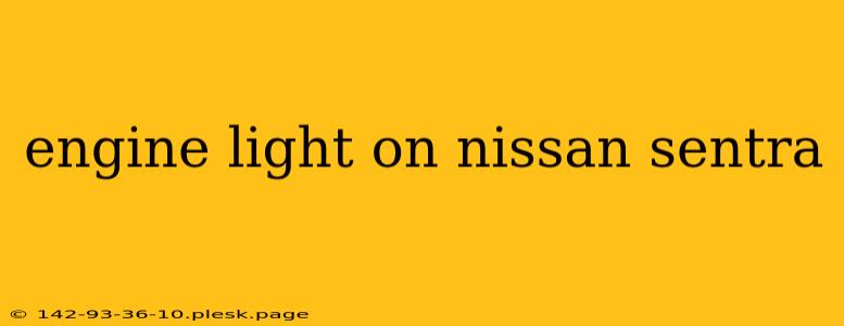 engine light on nissan sentra