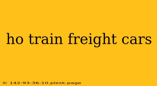 ho train freight cars