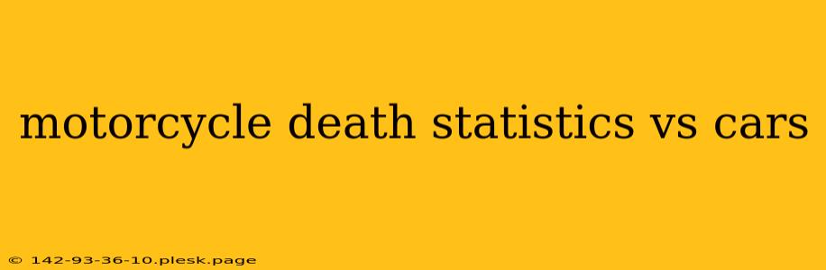 motorcycle death statistics vs cars