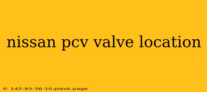 nissan pcv valve location