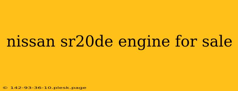 nissan sr20de engine for sale