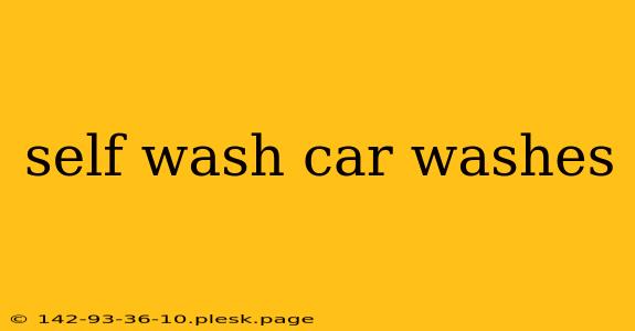 self wash car washes