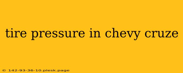 tire pressure in chevy cruze