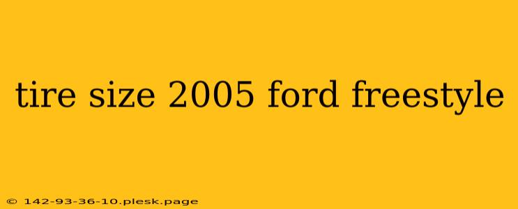 tire size 2005 ford freestyle