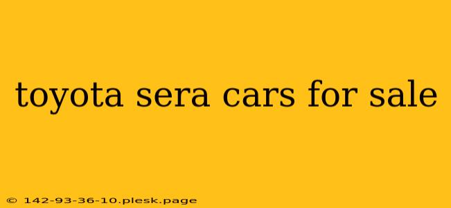 toyota sera cars for sale